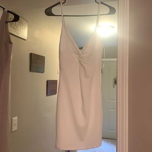 White mini dress